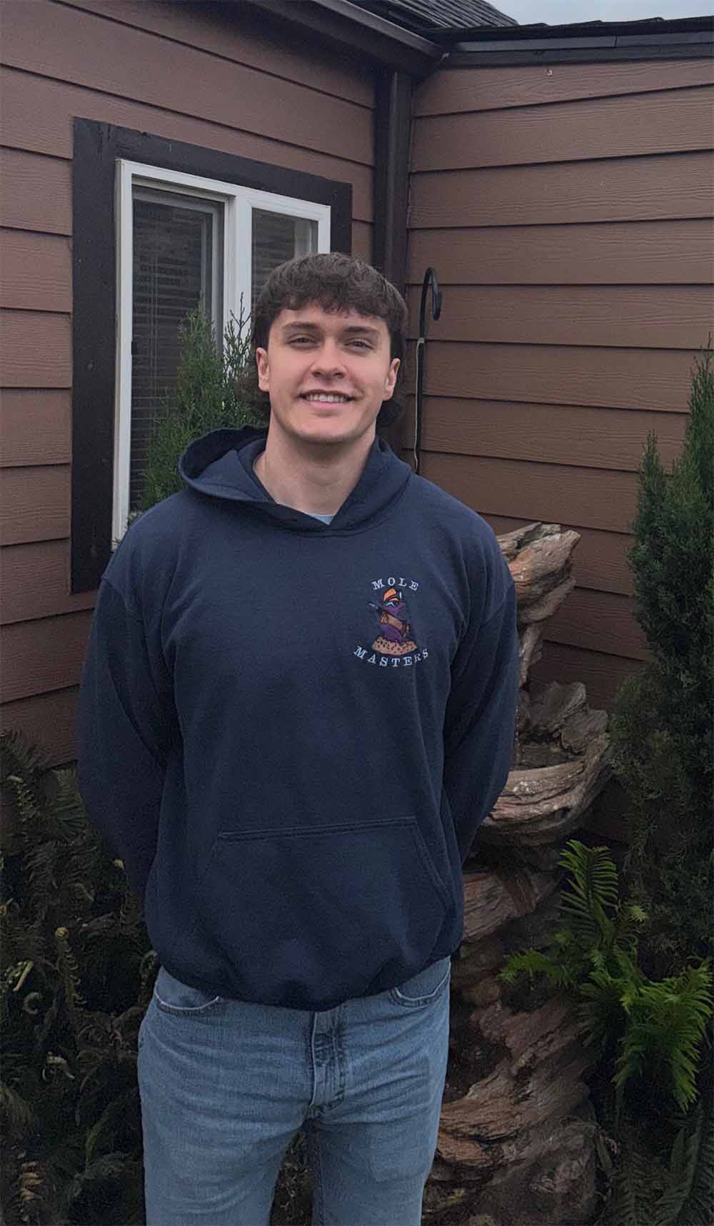 Colby with Mole Masters providing local mole trapping service in the Portland Metro area